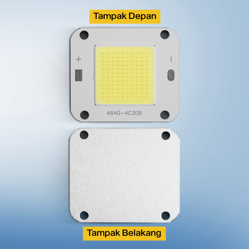 Ovicart Chip LED Lampu COB Floodlight Spotlight 12V 50W Cool White 6000K - COB4640-DC12-50 Gambar produk Ovicart Chip LED Lampu COB Floodlight Spotlight 12V 50W Cool White 6000K - COB4640-DC12-50 - 6