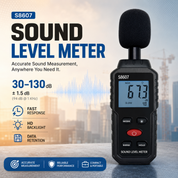 URNIS Sound Noise Level Meter Digital Alat Pengukur Suara 30-130dB - S8607