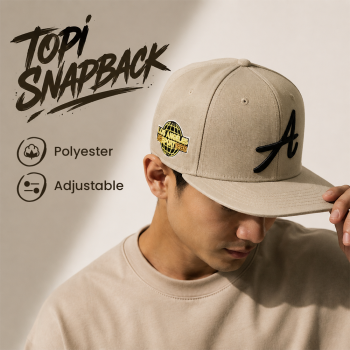 MUJE Topi Snapback Hat Hip-Hop Casual Bordir A - H200