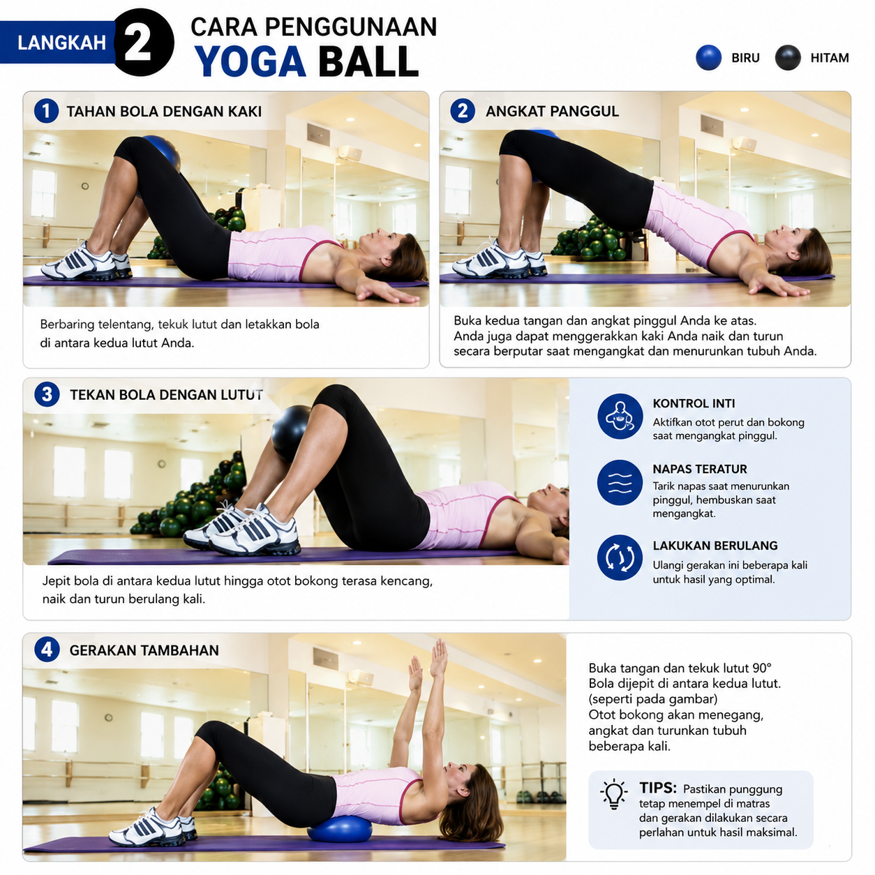 LIVELY Bola Yoga Gym Ball Pilates Fitness PVC Anti Slip 25cm - H1H21 Gambar produk LIVELY Bola Yoga Gym Ball Pilates Fitness PVC Anti Slip 25cm - H1H21 - 3