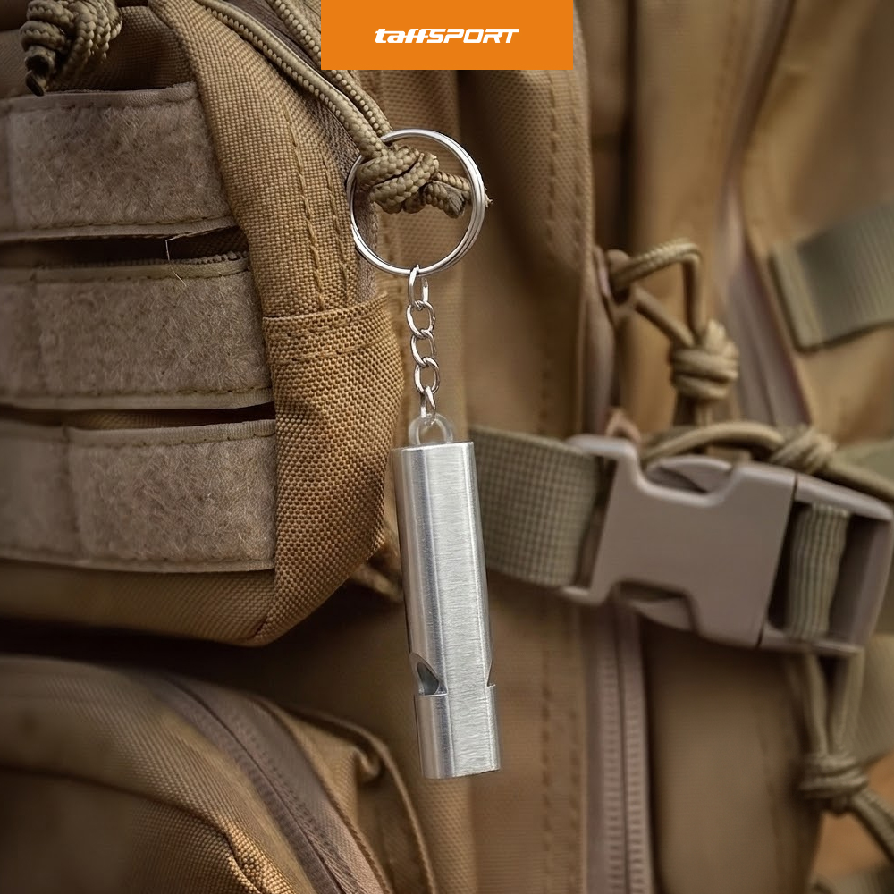 TaffSPORT Gantungan Kunci Peluit Aluminium Outdoor Whistle - Z648 Gambar produk TaffSPORT Gantungan Kunci Peluit Aluminium Outdoor Whistle - Z648 - 6