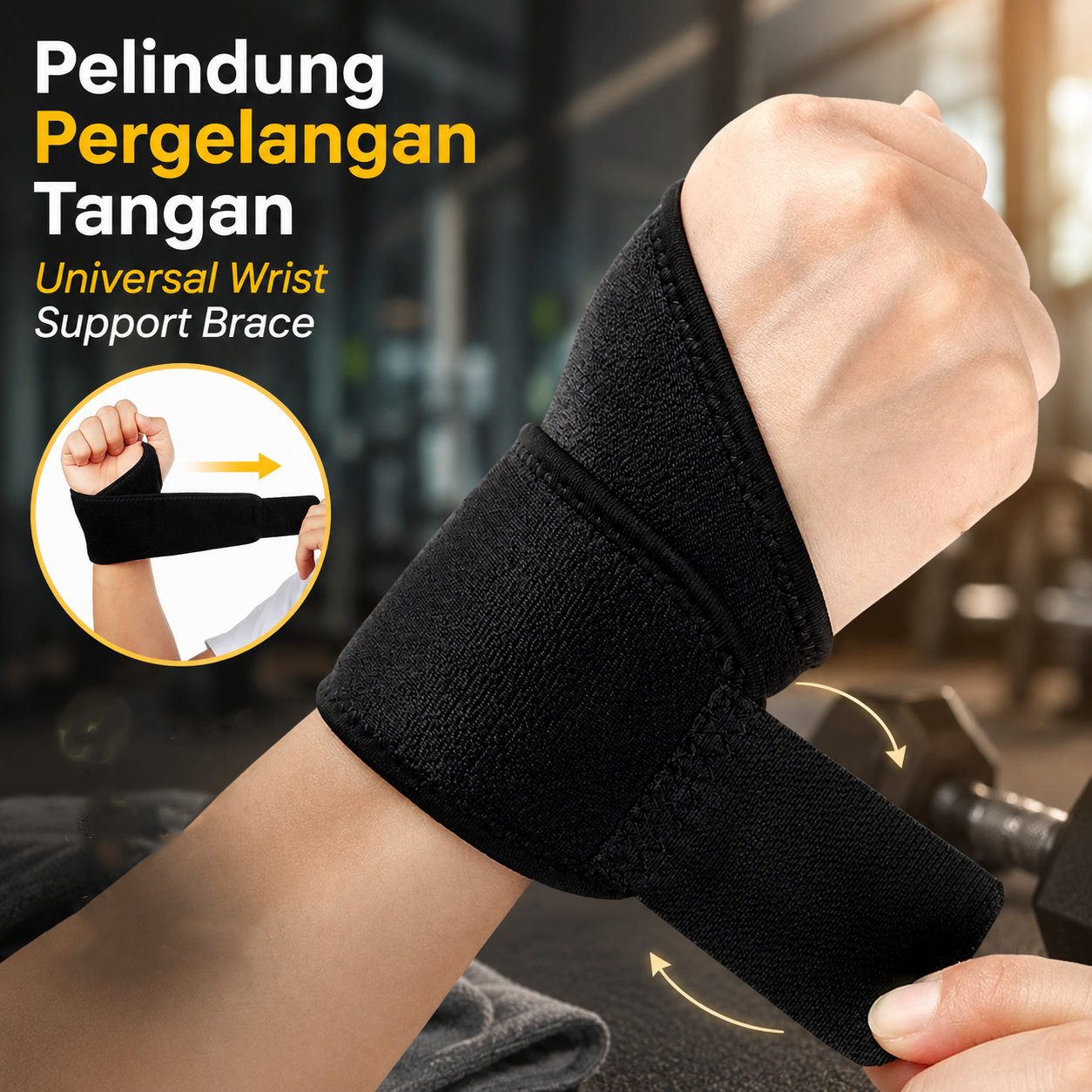 Januel Pelindung Pergelangan Tangan Universal Wrist Support Brace - Jn29 Gambar produk Januel Pelindung Pergelangan Tangan Universal Wrist Support Brace - Jn29 - Utama