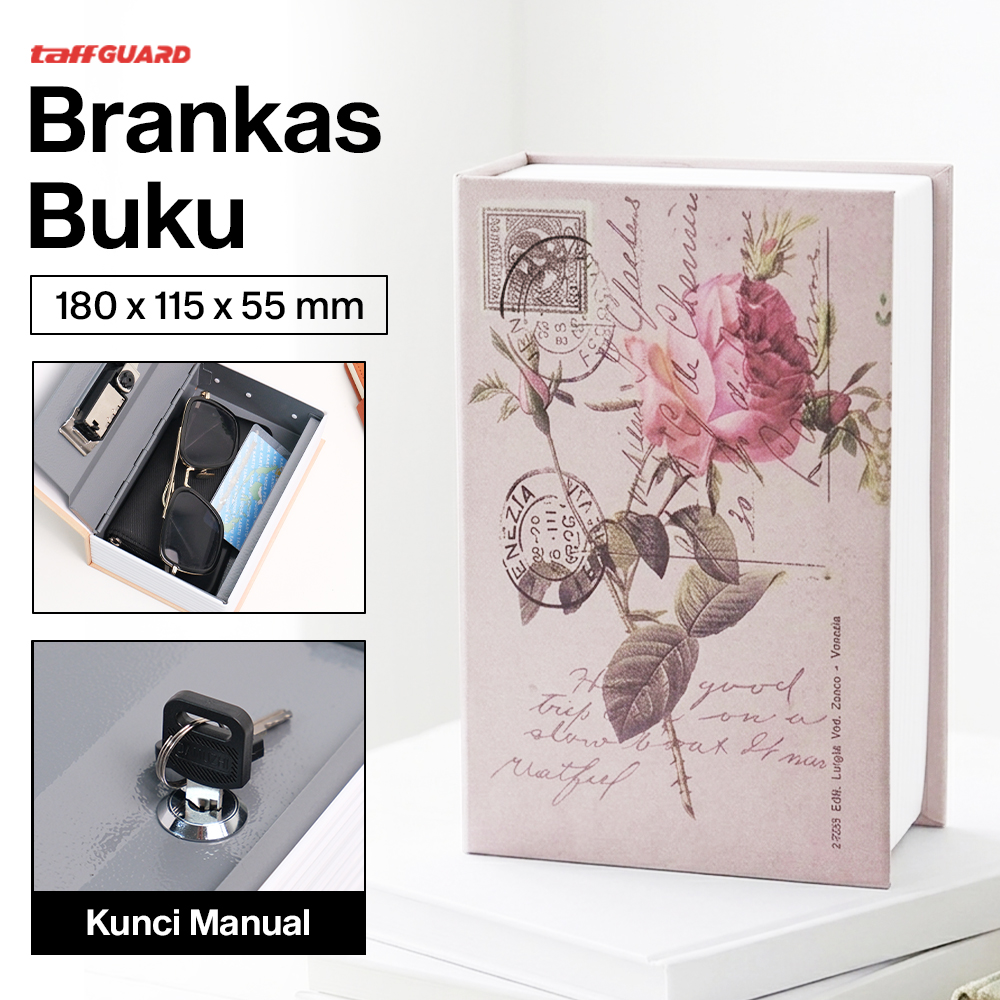 TaffGUARD Kotak Buku Novel Hidden Security Box Book Key Lock Size S - KB-20L Gambar produk TaffGUARD Kotak Buku Novel Hidden Security Box Book Key Lock Size S - KB-20L - Utama