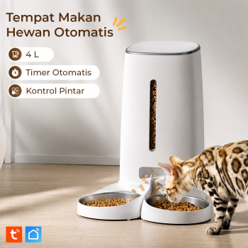 iPetmon Tuya Smart Tempat Makan Hewan Otomatis WIFI Food Dispenser 4L - PTM-101