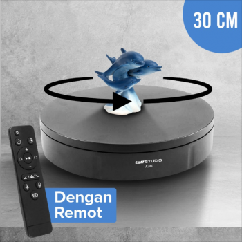 TaffSTUDIO Alas Putar Fotografi Rotating Display Stand with Remote - A360
