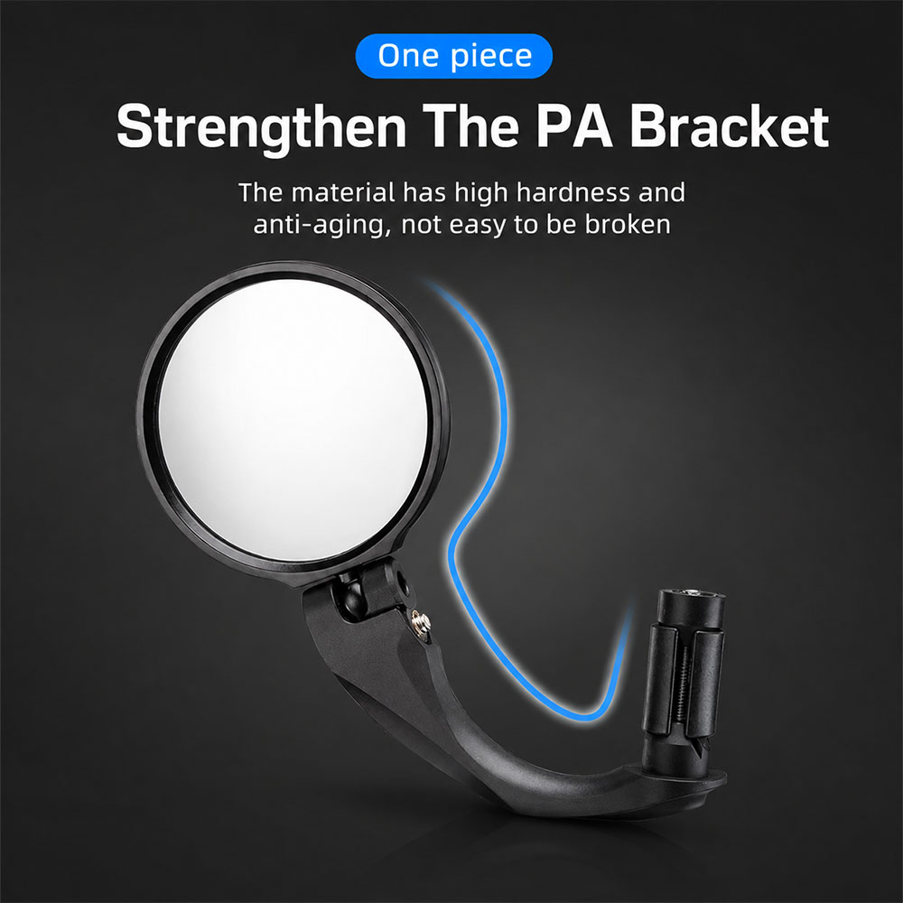 ROC Kaca Spion Sepeda Bike Rearview Mirror 360 Foldable Convex 1 Pair - FK-27/21 Gambar produk ROC Kaca Spion Sepeda Bike Rearview Mirror 360 Foldable Convex 1 Pair - FK-27/21 - 2