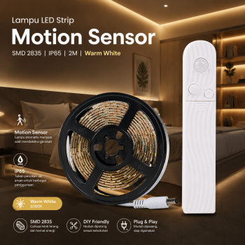 LCAMAW Lampu LED Strip DIY Motion Light Sensor SMD 2835 IP65 2M - GR7