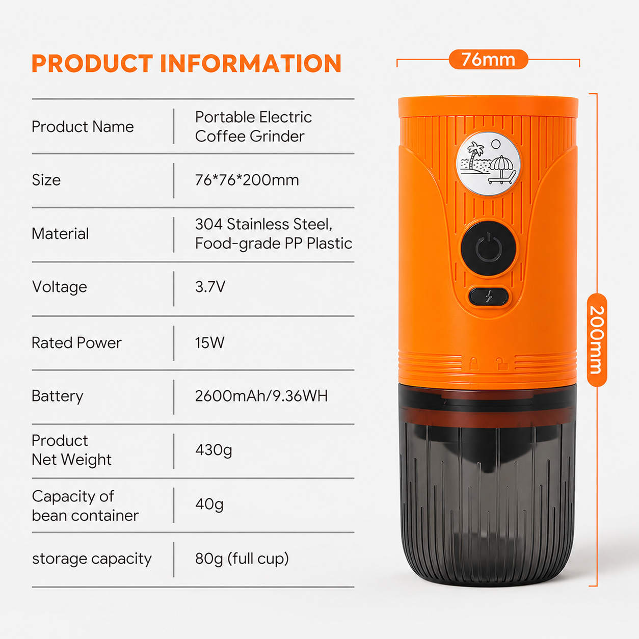 iCafilas Alat Penggiling Kopi Elektrik Coffee Grinder Adjustable - GA2709 Gambar produk iCafilas Alat Penggiling Kopi Elektrik Coffee Grinder Adjustable - GA2709 - 7
