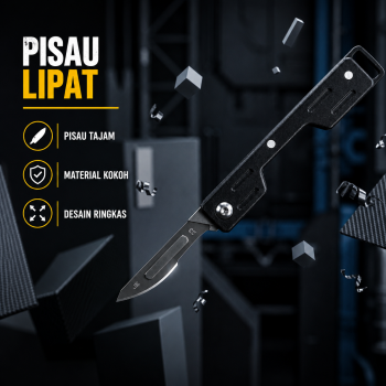 RDK Pisau Lipat Portable Folding Tool Keychain Outdoor Survival Knife - L-126