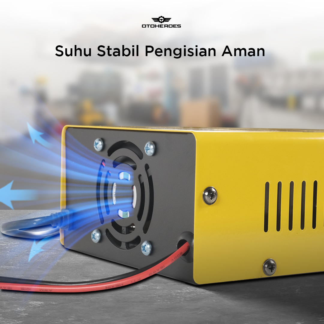 OTOHEROES Charger Aki Mobil Car Battery Charger 12V/24V 15A - BLM-CDQ-168 Gambar produk OTOHEROES Charger Aki Mobil Car Battery Charger 12V/24V 15A - BLM-CDQ-168 - 4