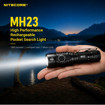 Gambar produk NITECORE Senter LED CREE XHP35 HD Rechargeable IPX8 1800 Lumens - MH23