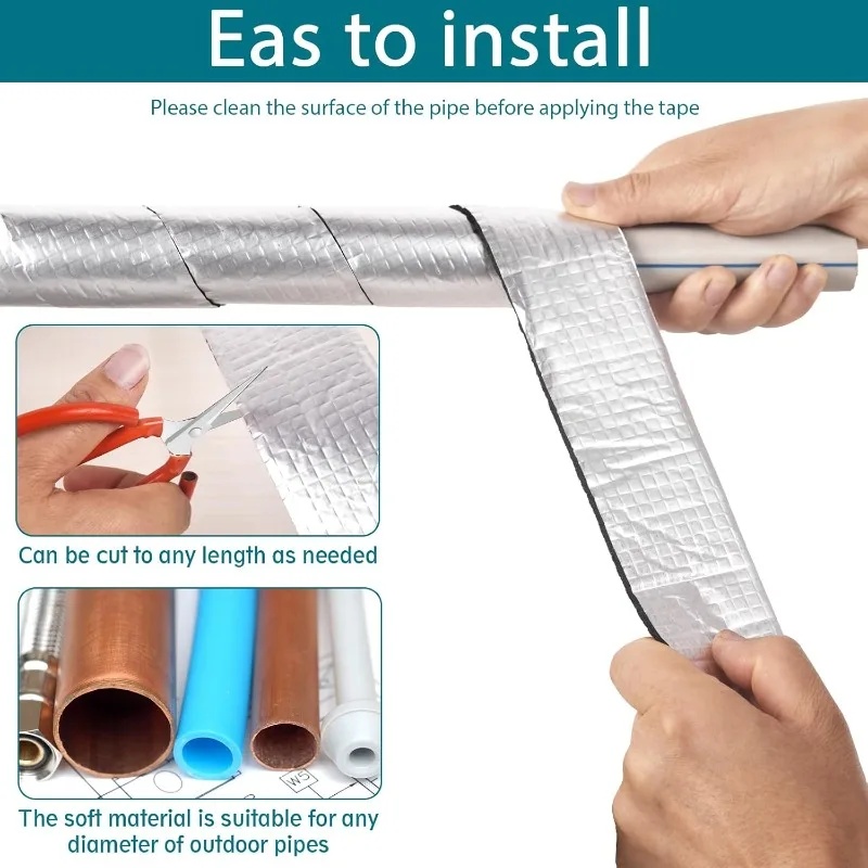 Dwitkul Lakban Aluminium Foil Tape Thermal Insulation Adhesive 10M 5cm 10mm - INU165 Gambar produk Dwitkul Lakban Aluminium Foil Tape Thermal Insulation Adhesive 10M 5cm 10mm - INU165 - 3