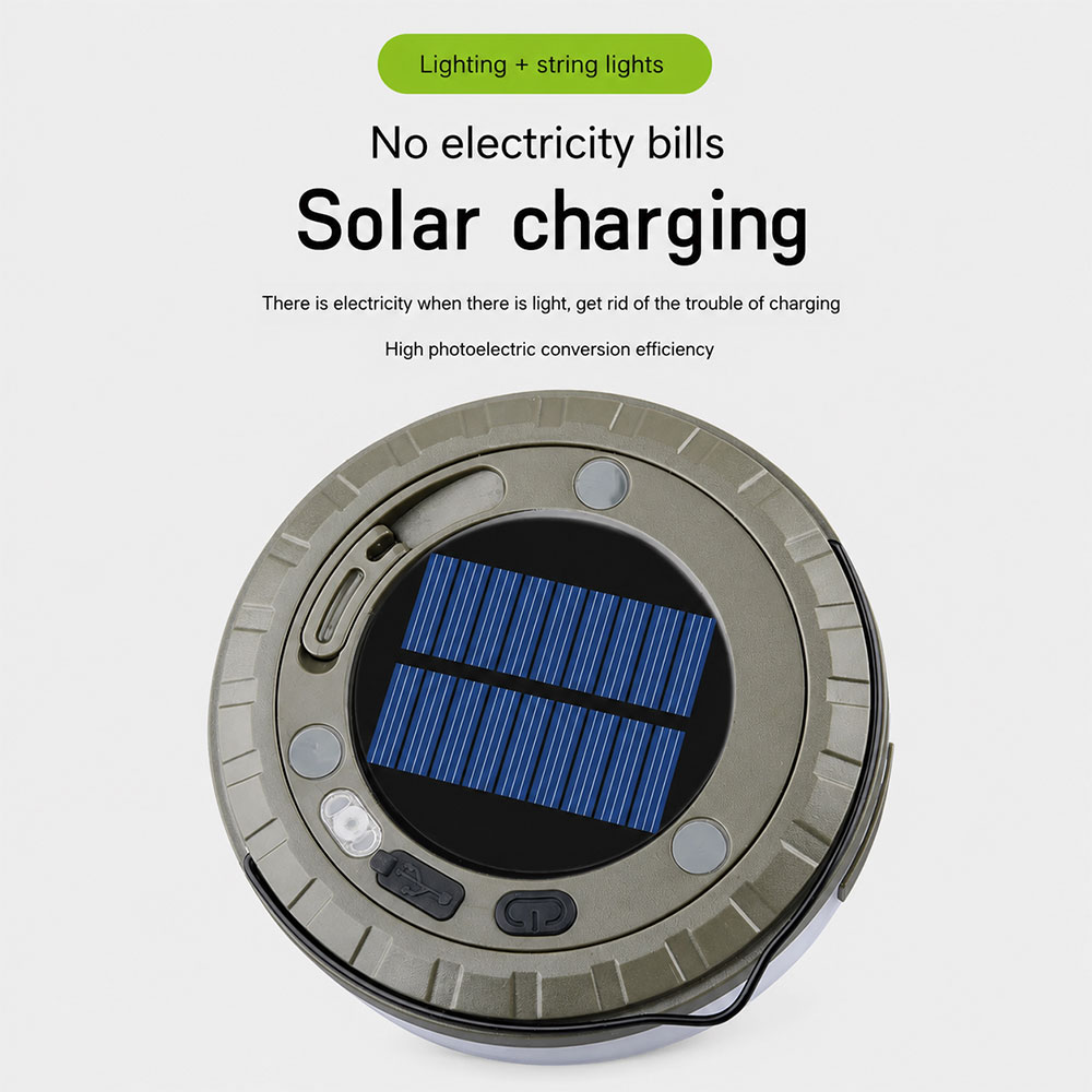 PDQ Lampu Emergency UFO LED 2in1 Waterproof Solar Panel 7.4W 2000mAh - G200 Gambar produk PDQ Lampu Emergency UFO LED 2in1 Waterproof Solar Panel 7.4W 2000mAh - G200 - 6