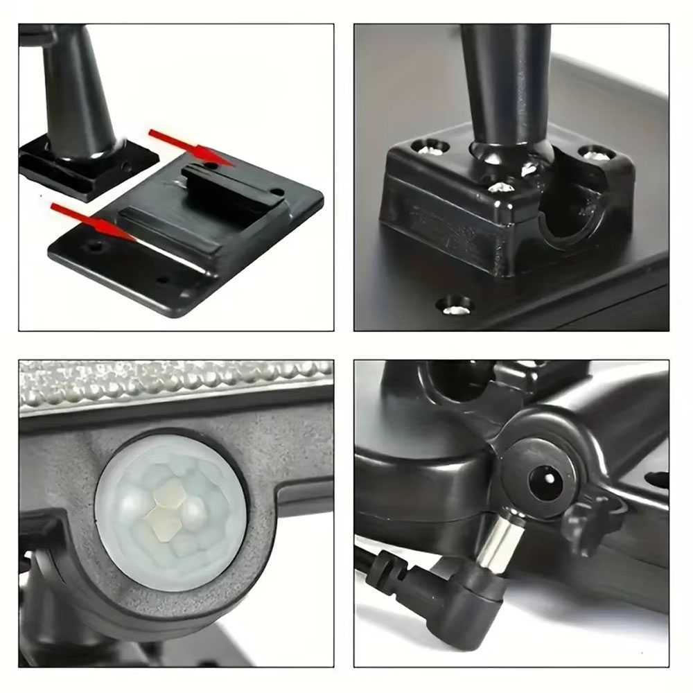 FIGH Lampu Dinding Solar Sensor PIR Waterproof 3 Mode Color COB - JX-F56 Gambar produk FIGH Lampu Dinding Solar Sensor PIR Waterproof 3 Mode Color COB - JX-F56 - 4