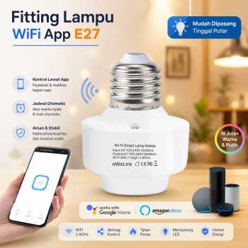 TaffLED Fitting Lampu Pintar Smart Lamp Socket Remote Mobile App E27 - DT-800