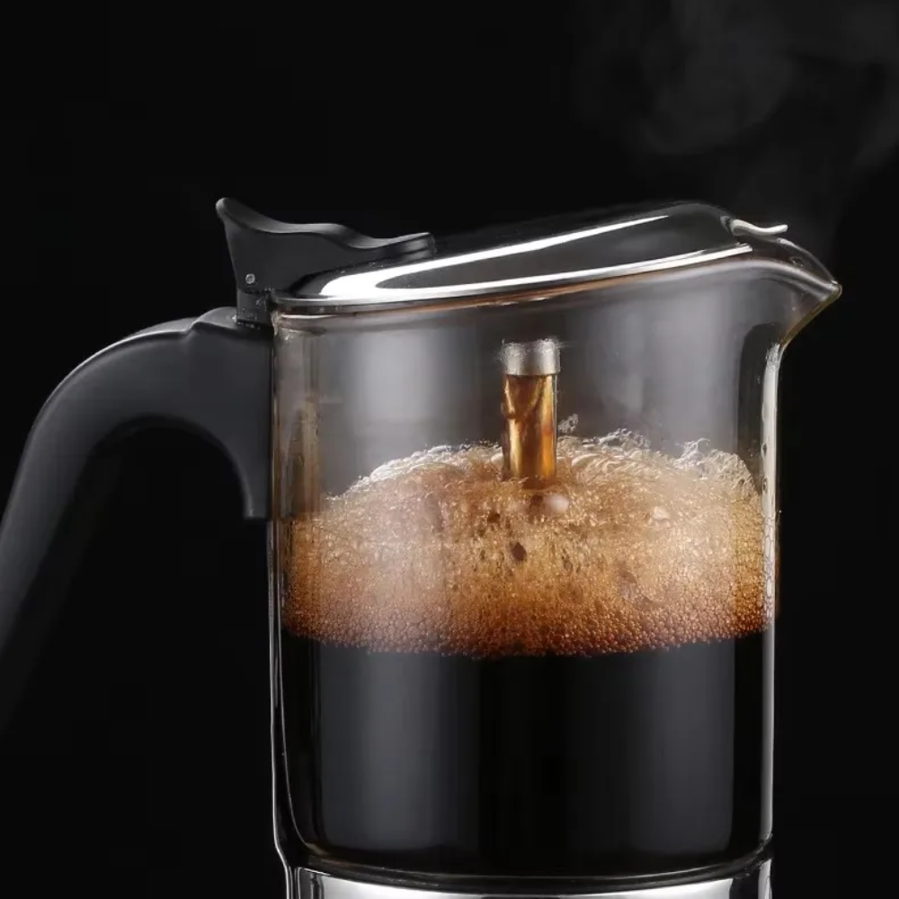 One Two Cups Moka Pot Teko Kopi Espresso Coffee Maker Dual Valve 3 Cup 160ml - Z61 Gambar produk One Two Cups Moka Pot Teko Kopi Espresso Coffee Maker Dual Valve 3 Cup 160ml - Z61 - 1