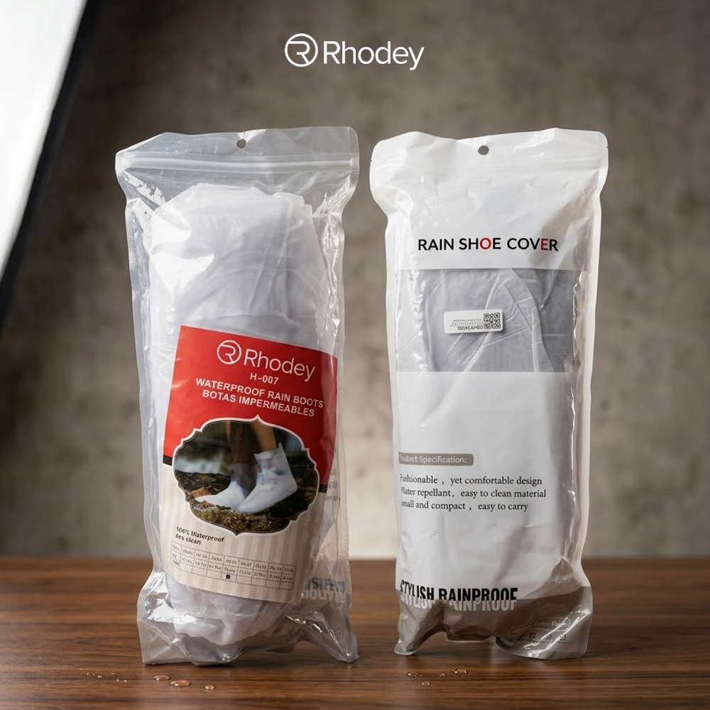 Rhodey Cover Sepatu Pelindung Anti Air Hujan PVC 1 Pair with Buckle 40-41 - F-100 Gambar produk Rhodey Cover Sepatu Pelindung Anti Air Hujan PVC 1 Pair with Buckle 40-41 - F-100 - 7