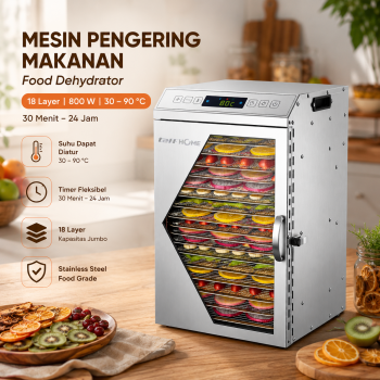 TaffHOME Mesin Pengering Makanan Food Dehydrator Touch Panel - LT65