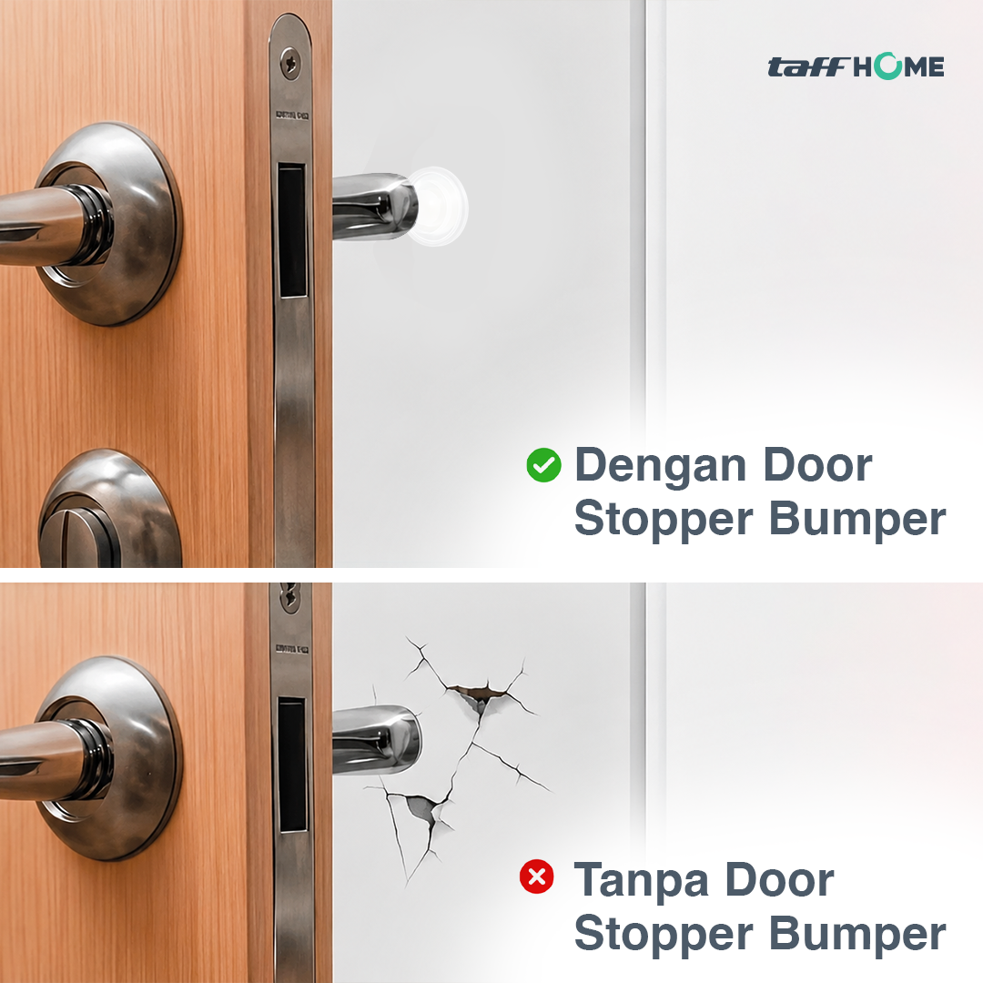 TaffHOME Sticker Silikon Bumper Benturan Pintu Door Stopper 50 PCS Tapercial - FZL11 Gambar produk TaffHOME Sticker Silikon Bumper Benturan Pintu Door Stopper 50 PCS Tapercial - FZL11 - 2