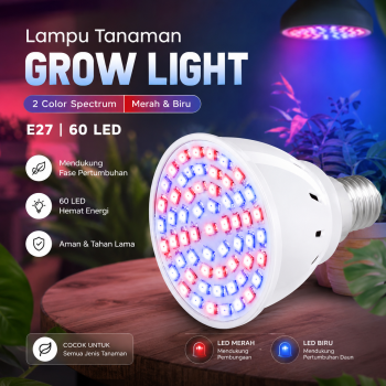 SPSCL Lampu Tanaman Grow Light Hidroponik 2 Color Spectrum E27 - SL505