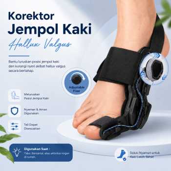 YOSO Korektor Pelurus Jempol Kaki Toe Separator Hallux Valgus Bunion - HF-19