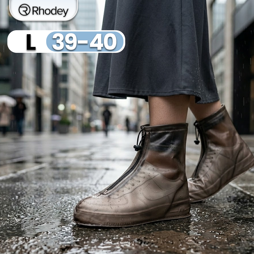 Rhodey Cover Pelindung Sepatu Anti Air Shoes Cover PVC with Zipper L - F-203 Gambar produk Rhodey Cover Pelindung Sepatu Anti Air Shoes Cover PVC with Zipper L - F-203 - Utama