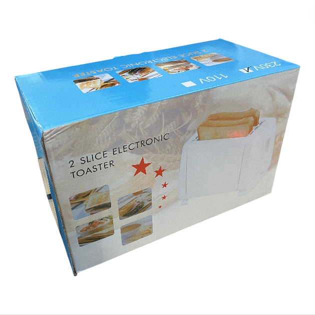 TOASIE Pemanggang Roti Elektrik Bread Toaster 2 Slice 6 Level 700W - BH-002 Gambar produk TOASIE Pemanggang Roti Elektrik Bread Toaster 2 Slice 6 Level 700W - BH-002 - Kemasan