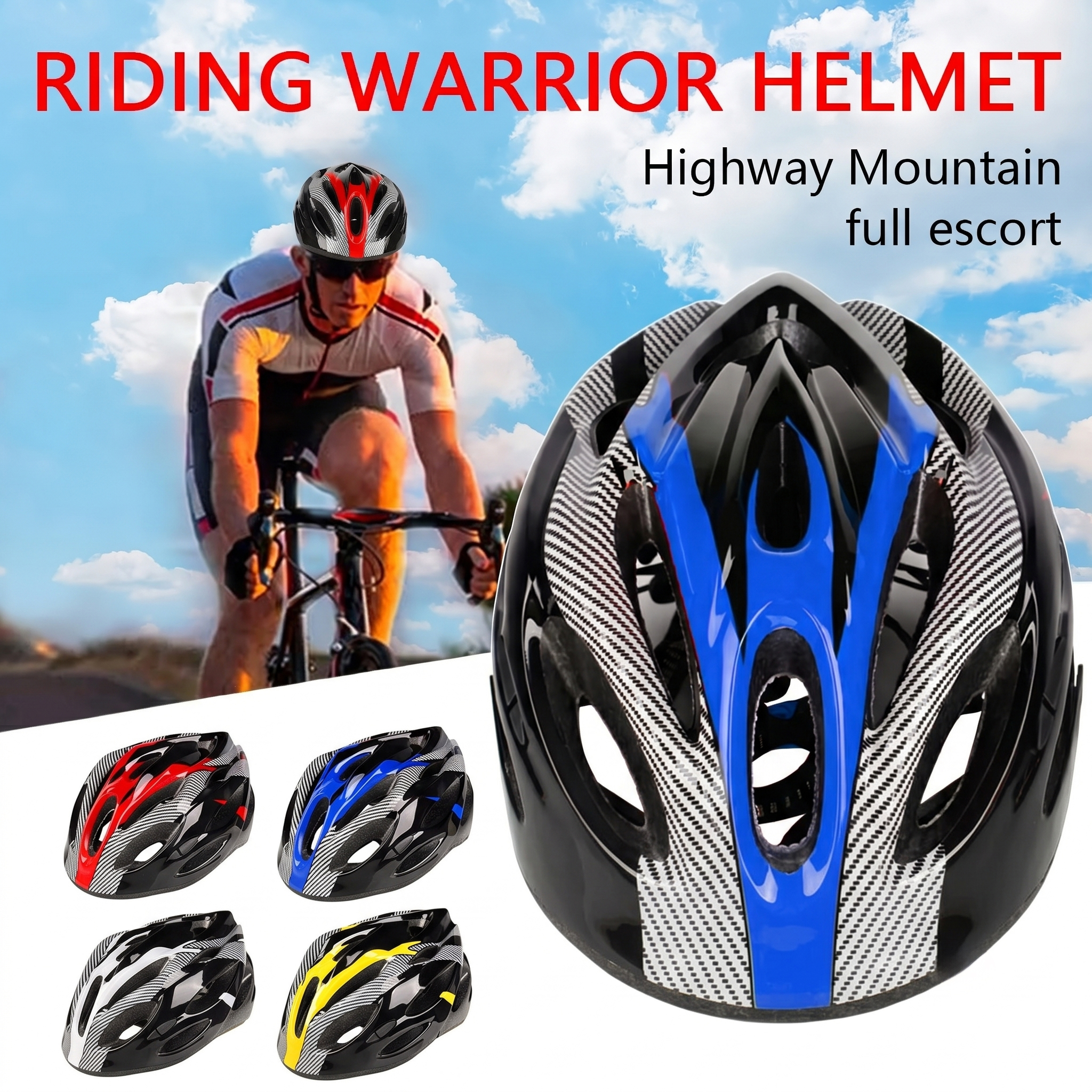 Gambar produk TaffSPORT Helm Sepeda MTB Road Bike Bicycle Helmet 21 Air Vent - X10 - 3
