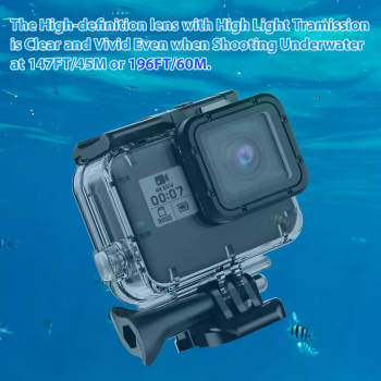 HONGDAK Underwater Waterproof Case 60 M for GoPro Hero 5/6/7 - GP0101