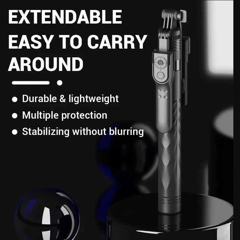 VCT Tongsis Smartphone Selfie Stick Stabilizer Tripod Remote Bluetooth - K28 Gambar produk VCT Tongsis Smartphone Selfie Stick Stabilizer Tripod Remote Bluetooth - K28 - Utama