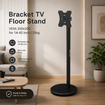 Taffware Bracket TV Floor Stand VESA 200x200 for 14-42 Inch TV - KM-B1