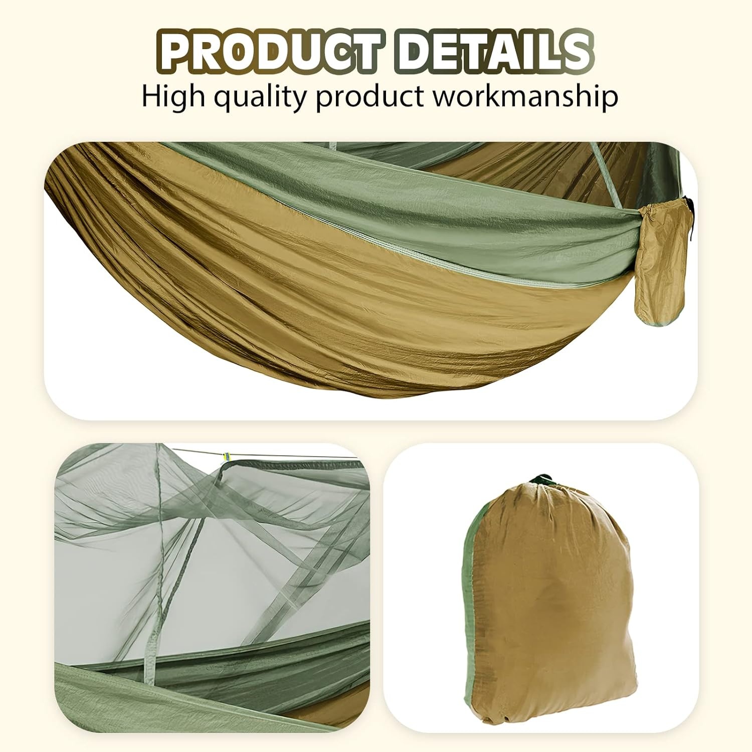 NATURY Hammock Kelambu Ayunan Gantung Camping Outdoor 2.9x1.4M - J510 Gambar produk NATURY Hammock Kelambu Ayunan Gantung Camping Outdoor 2.9x1.4M - J510 - 1