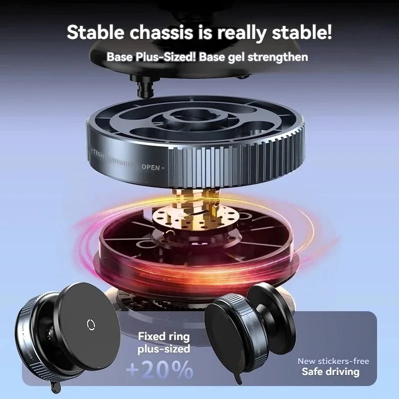 ORIVIC Holder HP Mobil Magnetic N52 Suction Cup Car Phone Holder - K009 Gambar produk ORIVIC Holder HP Mobil Magnetic N52 Suction Cup Car Phone Holder - K009 - 4