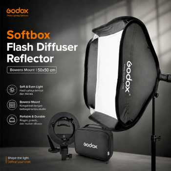 Godox Softbox Flash Diffuser Reflector Speedlite Bowens Mount DSLR - SFUV