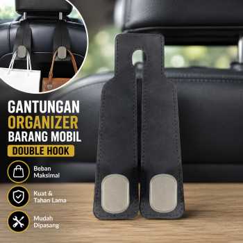FMA Gantungan Organizer Barang Mobil Double Hook Car Seat Back - FMGO