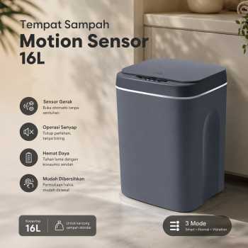HOUSEWARE Tempat Sampah Smart Trash Can Motion Sensor Dustbin 16L - 8622