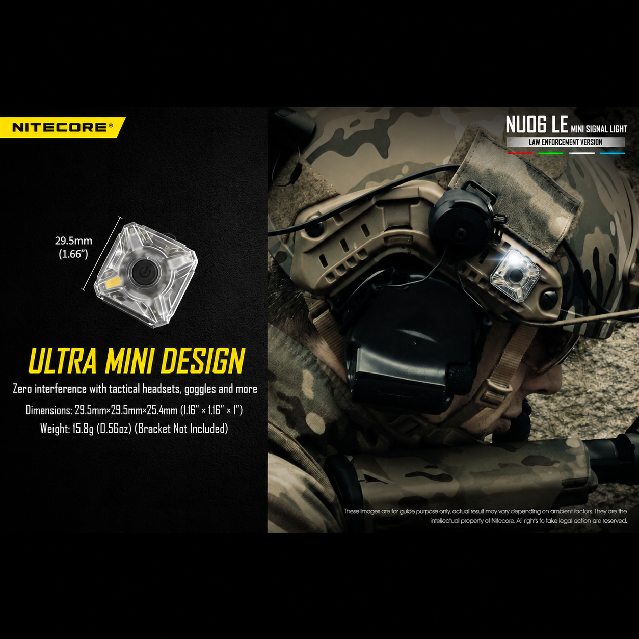NITECORE Senter LED Mini Headlamp Rechargeable 15 Lumens - NU06 LE Gambar produk NITECORE Senter LED Mini Headlamp Rechargeable 15 Lumens - NU06 LE - 6