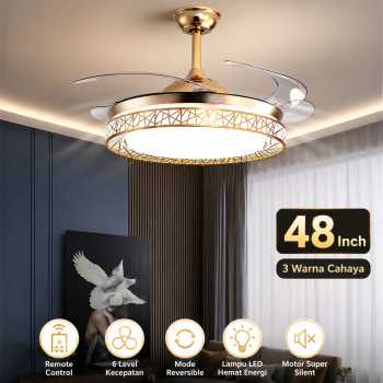 SOVE Kipas Angin Gantung Plafon Ceiling Fan 6 Speed Reversible LED - FD9-B