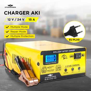 OTOHEROES Charger Aki Mobil Car Battery Charger 12V/24V 15A - BLM-CDQ-168