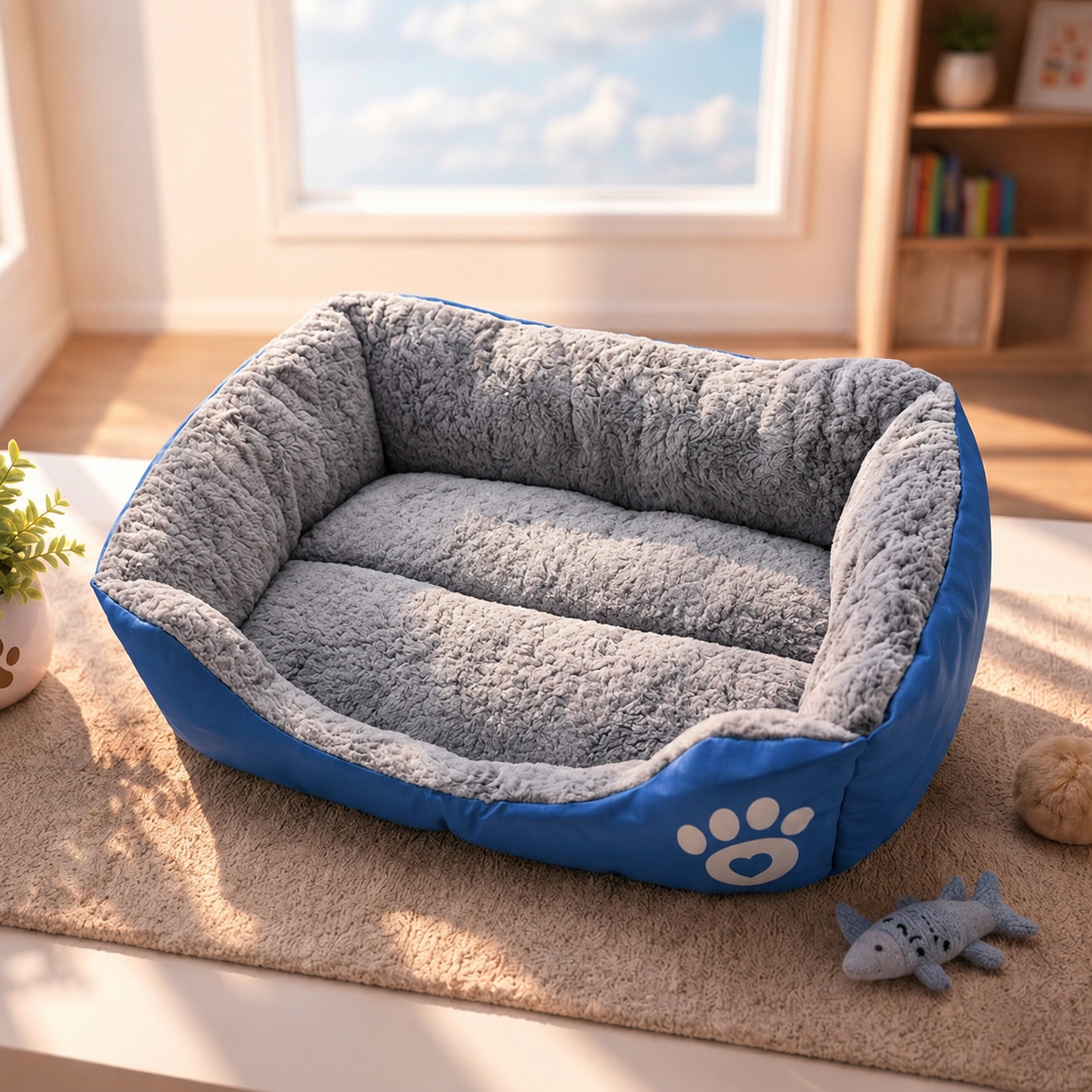 Naturelife Tempat Tidur Hewan Peliharaan Anjing Kucing Pet Dog Bed Size L - NR884 Gambar produk Naturelife Tempat Tidur Hewan Peliharaan Anjing Kucing Pet Dog Bed Size L - NR884 - 7