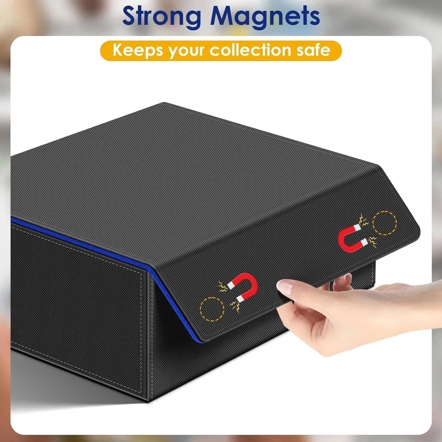 Kitoyz Kotak Penyimpanan Kartu TGC Magnetic PU Leather Storage Box 3 Row - KK-20 Gambar produk Kitoyz Kotak Penyimpanan Kartu TGC Magnetic PU Leather Storage Box 3 Row - KK-20 - 4