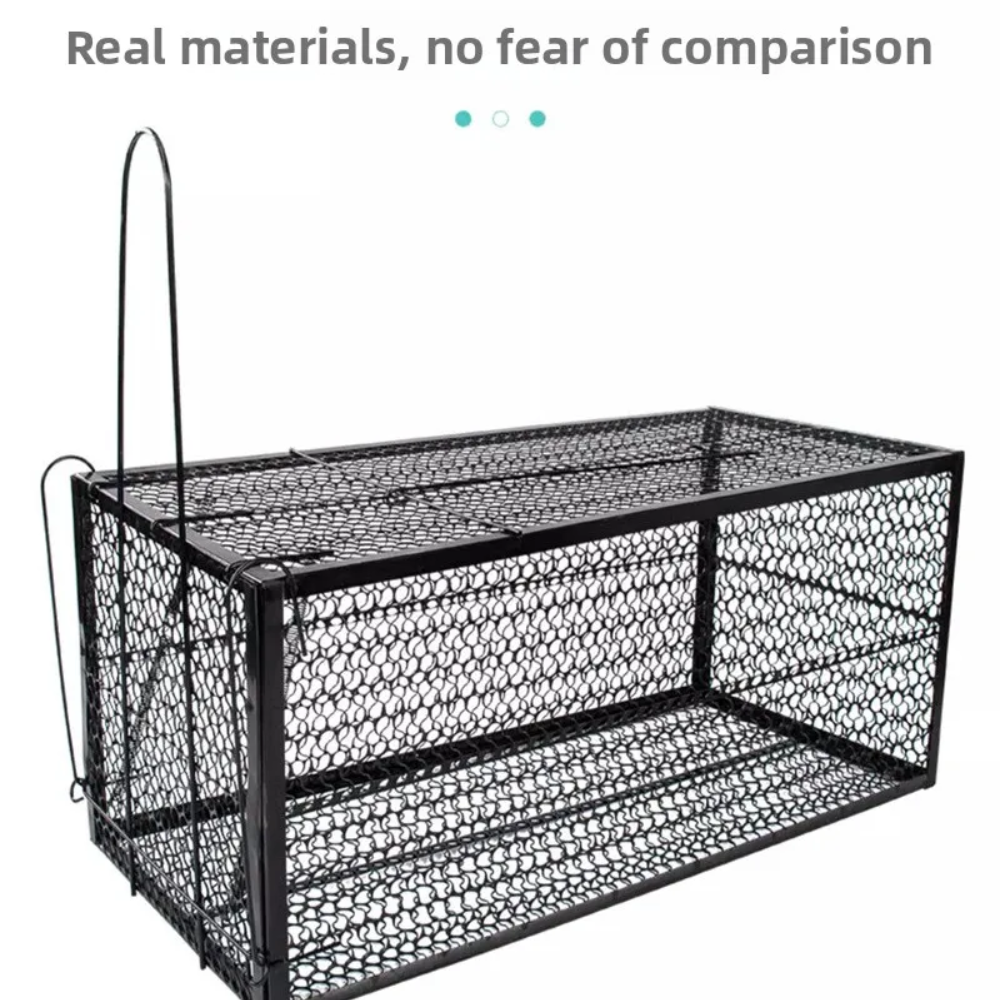ADIWIN Jebakan Perangkap Kucing Liar Musang Otomatis Rescue Trap Cage - BK-10 Gambar produk ADIWIN Jebakan Perangkap Kucing Liar Musang Otomatis Rescue Trap Cage - BK-10 - 3
