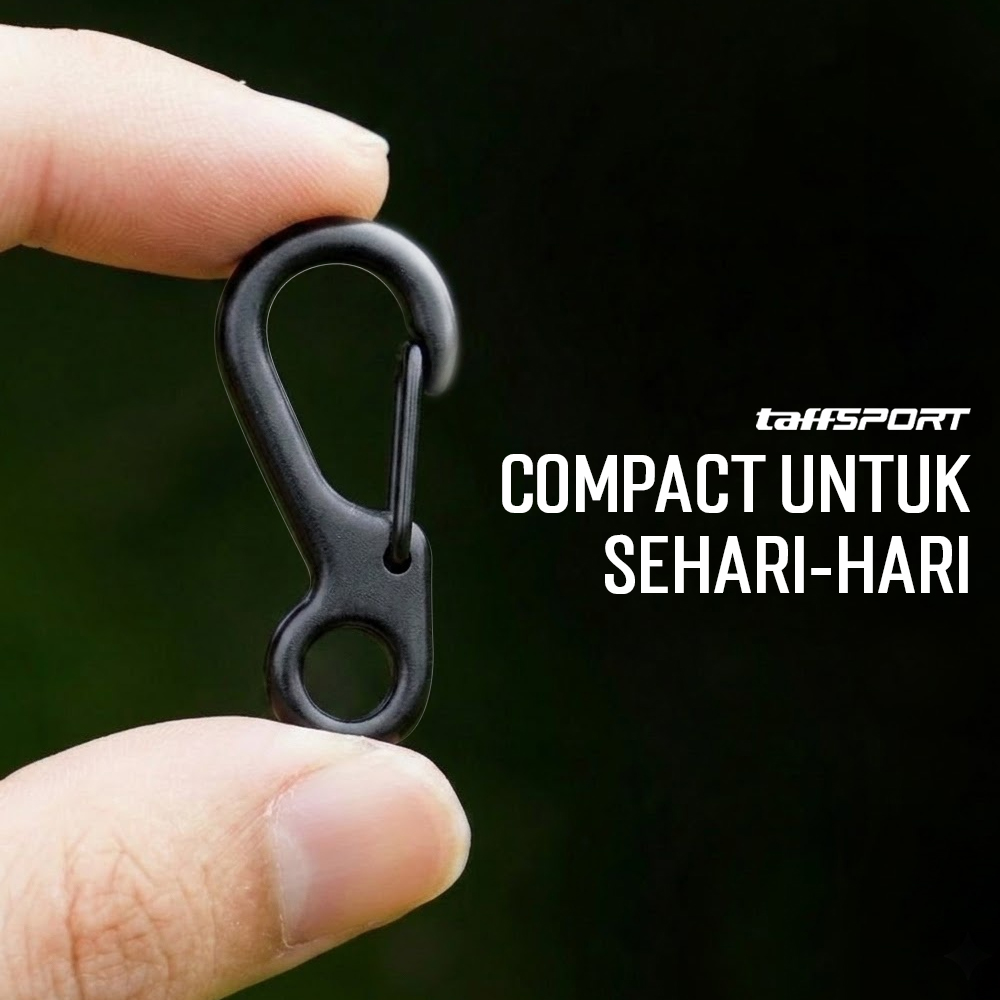 TaffSPORT Karabiner Mini Gantungan Kunci Keychain Hanging Buckle - AT10 Gambar produk TaffSPORT Karabiner Mini Gantungan Kunci Keychain Hanging Buckle - AT10 - 1