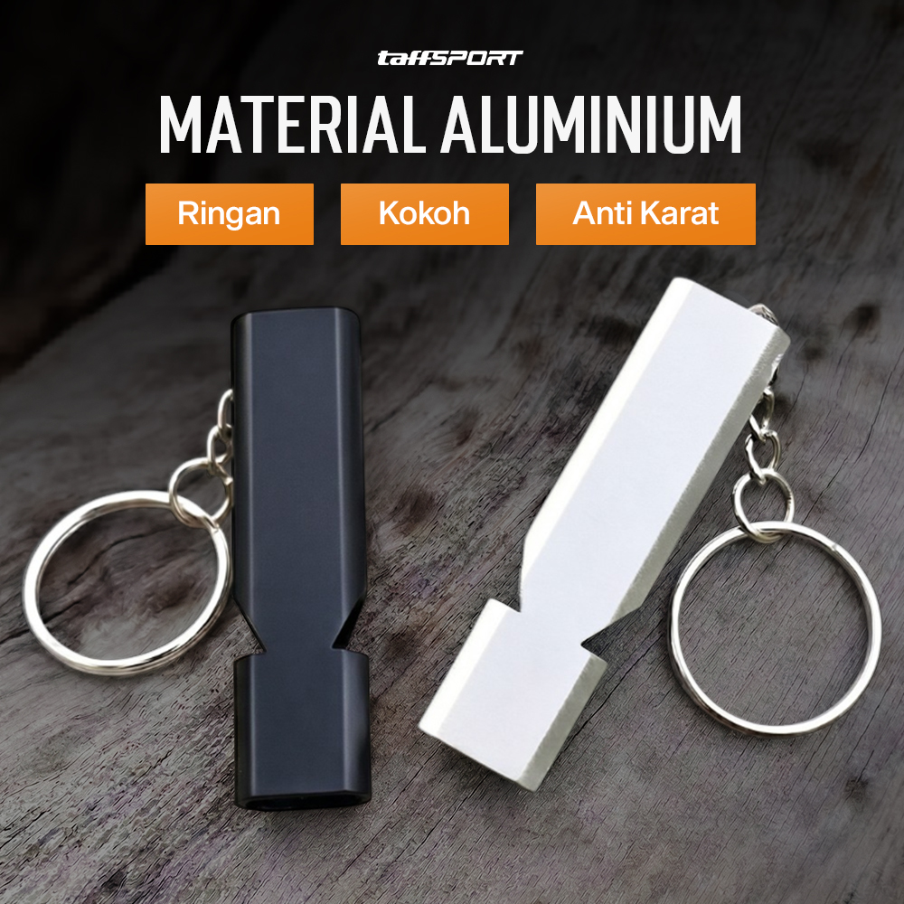 TaffSPORT Gantungan Kunci Peluit Aluminium Outdoor Whistle - Z648 Gambar produk TaffSPORT Gantungan Kunci Peluit Aluminium Outdoor Whistle - Z648 - 2