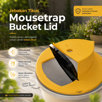 TaffHOME Jebakan Perangkap Tikus Mousetrap Flip Slide Bucklet Lid - HU2051