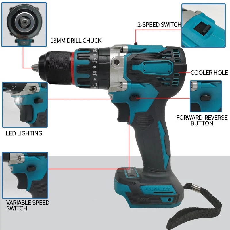 REALIM Bor Listrik Cordless Electric Screwdriver 1300mAh Battery 21V - KR550 Gambar produk REALIM Bor Listrik Cordless Electric Screwdriver 1300mAh Battery 21V - KR550 - 7