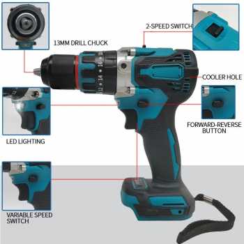 Gambar produk REALIM Bor Listrik Cordless Electric Screwdriver 1300mAh Battery 21V - KR550 - 7