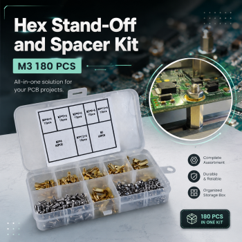Taffware Set Hex Stand-Off Spacer Kit Aksesoris PCB Tipe M3 180 PCS