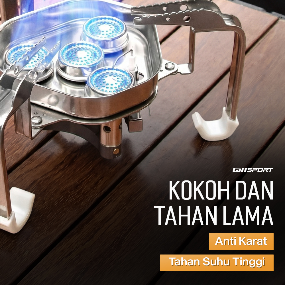 Gambar produk TaffSPORT Kompor Gas Portable Lipat Outdoor 4 Burner Camping Stove - OD543 - 5