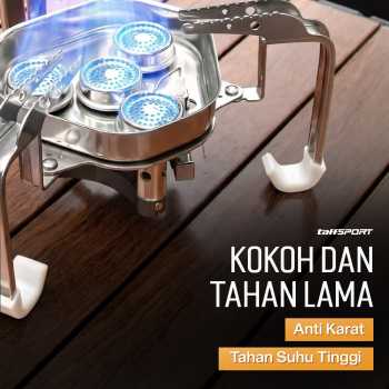 Gambar produk TaffSPORT Kompor Gas Portable Lipat Outdoor 4 Burner Camping Stove - OD543 - 5